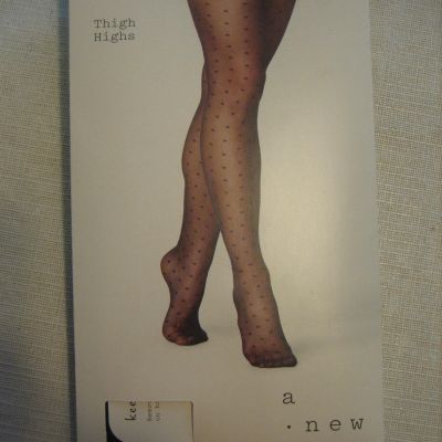 New A NEW DAY Black Thigh High Stockings - Size S/M