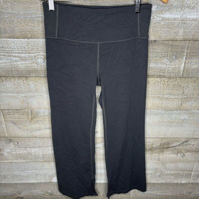 Athleta small grey wide leg cropped workout active yoga leggings small