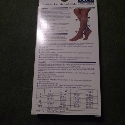 JOBST Medical LegWear Women firm Knee High stockings 20 -30 mmHg  Small natural