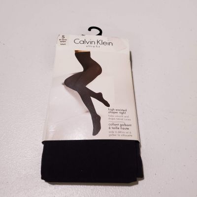 Calvin Klein Women Tights Small Black High Waisted Shaper Tight Ultra Fit NWT