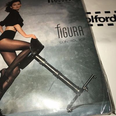 Wolford FIGURA Control Top Tights Color: Black  Size: Small 18018 -12