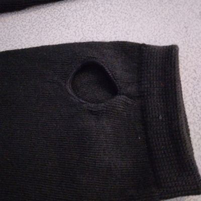 Solid Black Sleevelet arm socks / warmer with thumb hole 274112