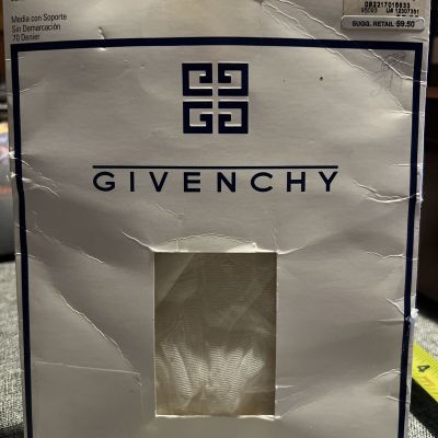 GIVENCHY Body Smoothers Control Top Pantyhose Ivory 555 Size A New Vintage