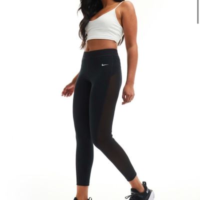 Nike dri fit running pants small workout black leggings