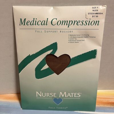 Nurse Mates Medical Compression size E full support hosiery Nude 881614