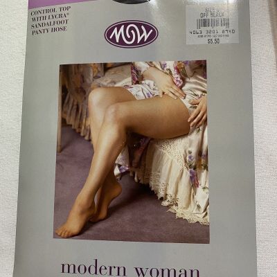 VTG Modern Woman Control Top Pantyhose size C Off Black New in package