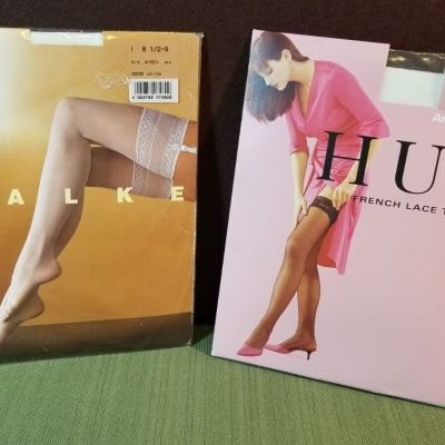 French Lace Thigh Hi + Sexy Stockings Women's Size 8.5-9
