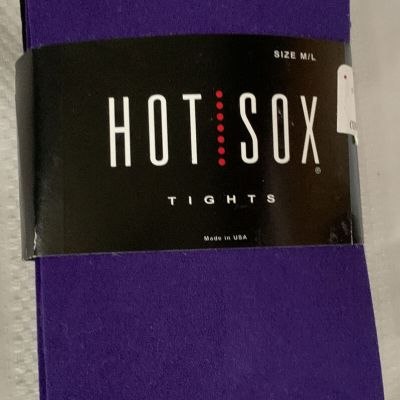 Hot Sox Womens Tights Sz M/L 120-160lbs. Purple/Black Nylon