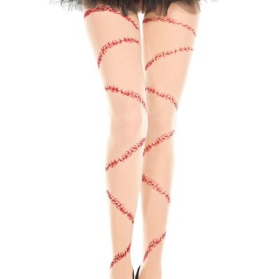 NEW sexy MUSIC LEGS bloody STITCHES halloween PANTYHOSE tights STOCKINGS zombie