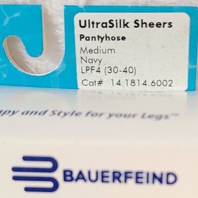 Bauerfeind SHEER Compression Stockings Pantyhose (30-40 mmHg) WOMEN Medium NAVY