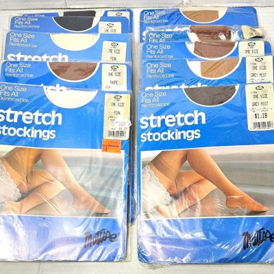 Vintage New Matisse Women Thigh High Stockings Assorted Colors Lot of 10