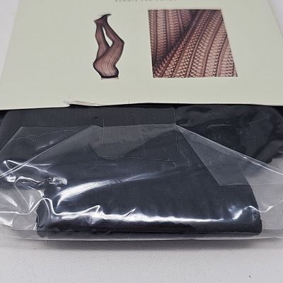 Swedish Stockings Conscious  Pantyhose XL Black Micronet Selma Net Barney's NY
