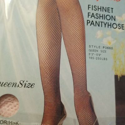 Fishnet Pantyhose Sophia Sexy Costume Fashion PINK Tights Stockings QUEEN NOS