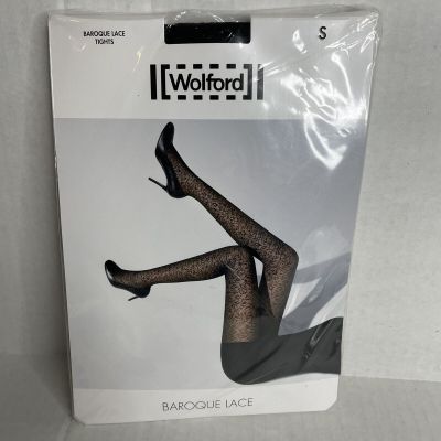 Wolford  Baroque Black Lace  Tights  Small