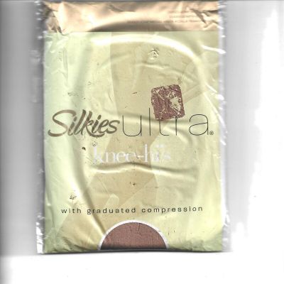 NEW Silkies Ultra Knee-Hi Stockings, Queen Size, Nude Color