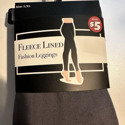 Womens Fleece Lined Fashion Leggings  Cozy For Winter! Large/XL