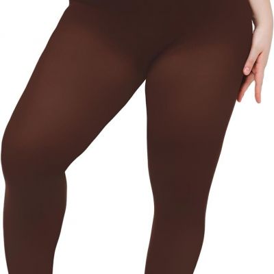 Women's Plus Size Tights High Waist Sheer Semi Opaque Ultra-Soft Pantyhose XL, 2