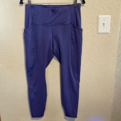 All in Motion- Women’s Purple Athleisure Workout Leggings Size XL with Pockets