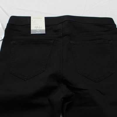 Style & Co Women's Mid Rise Pull On Petite Length Jegging JM6 Black Size PM NWT