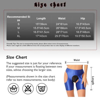 US Women's Glossy Tights Open Crotch Trousers Sports Yoga Trousers Stretch Pants