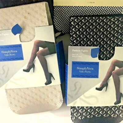 Lot of 2 pairs of stockings Tights pattern prints Simply Vera size 2/3