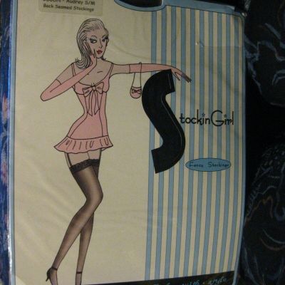 Stockin Girl Fancy Stockings AUDREY BACK SEAMED STOCKINGS~S/M~BRAND NEW~ENTICING