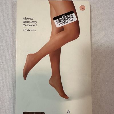 A New Day Women's tights High Waisted Closed Toe Caramel size L/XL