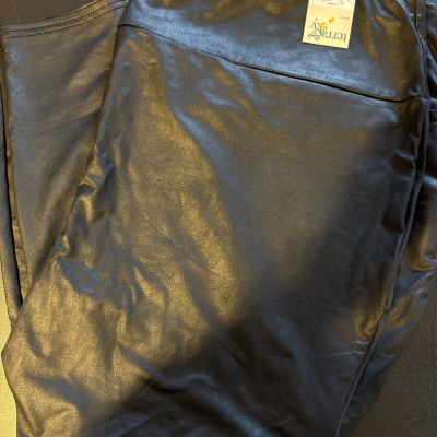 Terra & Sky Women's Plus Size Legging Skinny Black 4X  28W-30W ?