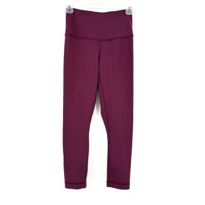 90 Degree by Reflex size XS purple maroon burgundy workout leggings athletic
