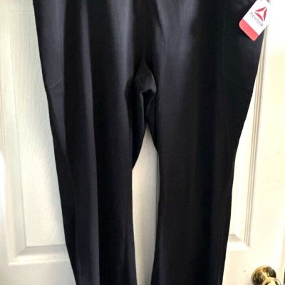 Reebok Black Yoga Pants Leggings Women's Lux 3X Workout Stretch Activewear