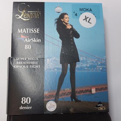Levante Matisse Air Skin 80 Opaque Tights Moka Tall.  XL.  4 Xtall