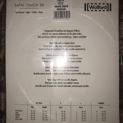 Wolford Satin Touch 20 Tights High Glossy Luxury Shine Pantyhose Medium
