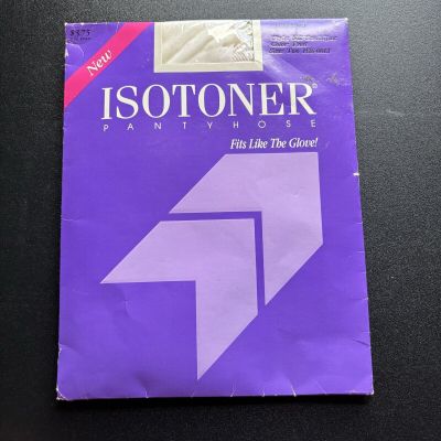 Isotoner Pantyhose Frost White Size 2 Silky Sheer 502 Sandalfoot Nylon Spandex
