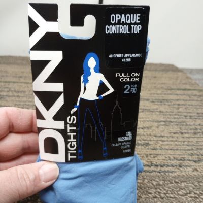 DKNY 412NB Grande/Large Tall Light Opaque Control Top Tights NWT