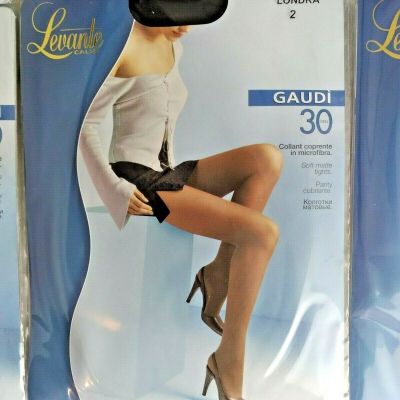 Levante Caze New Size 2 Soft Matte Tights Made in Italy