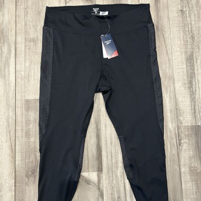 Reebok Plus Size Mod Safari Pull-on Leggings Black 1X