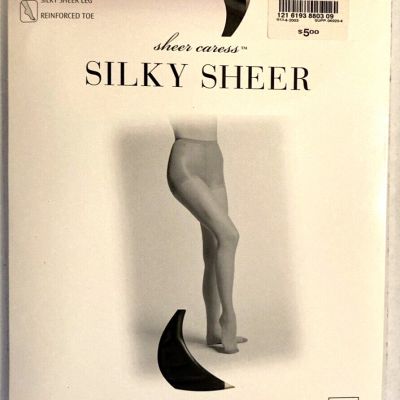 Sheer Caress, Silky Sheer Pantyhose. JCP,  Size Long, Color Black Velvet 88 PH11