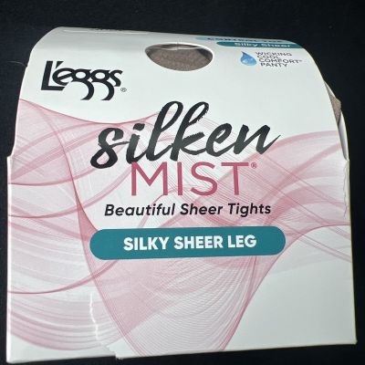 L'eggs Silken Mist Silky Sheer Cool Comfort Control Top Panty, Size A Nude