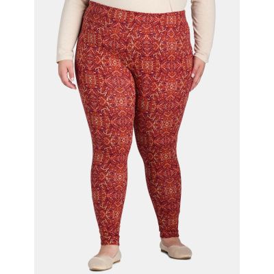 Women's Medallion/Bordeaux Terra & SkyHigh Rise Leggings Plus size 4X (28W-30W)