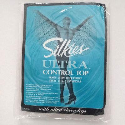 Silkies Ultra Control Top Pantyhose Small Nude Natural 34-36 USA