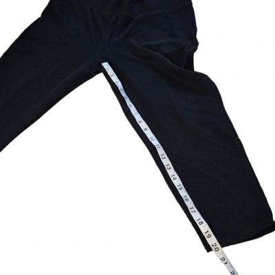 Torrid Plus Size Crop Signature Waist Rib Knit Pocket Legging Black Size 3X