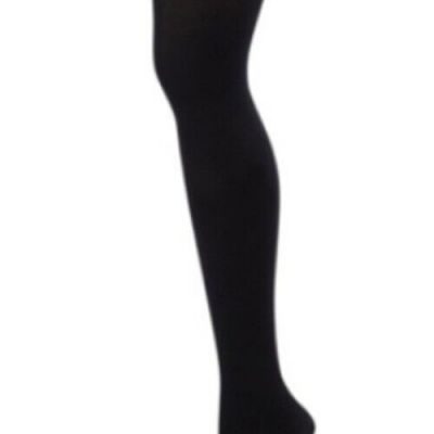 Capezio Adult Ultra Soft Footed Tights with Self Knit Waistband Black L/XL 1915