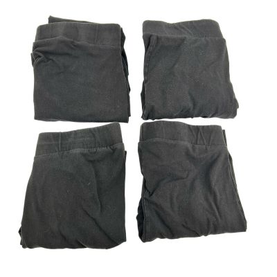Torrid bundle / lot of 4 black pull on plus size basic stretchy leggings size 1X