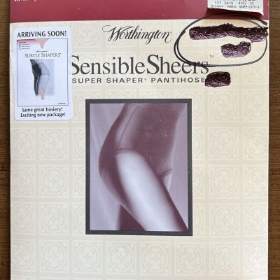 Vtg Worthington Super Shaper Pantyhose QUEEN TALL Contour Control Brief TAUPE