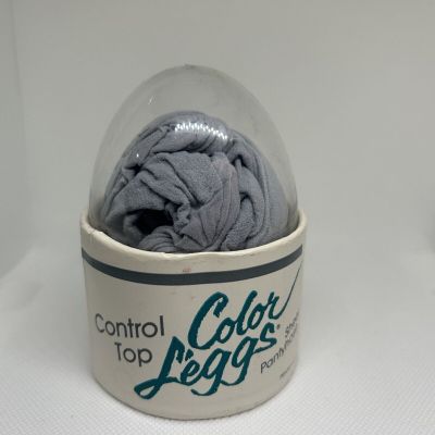 Color Leggs Egg Sheer Pantyhose Control Top Size B Soft Gray Sheer Toe