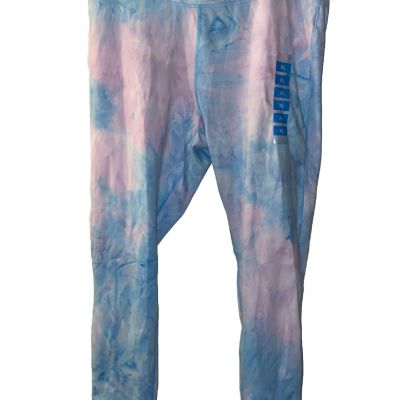 Juicy Couture Sport Nirvana Women's Vista Tie Dye 7/8 Legging Pastel Sz XL B101