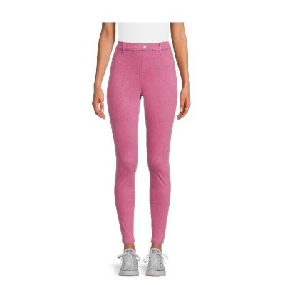 Time And Tru Women's High Rise Jeggings Pants Stretch Pink NWT X-SMALL (0-2)