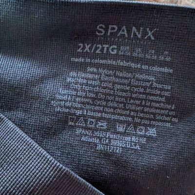 Spanx Black Look At Me Now Cropped Leggings Size 2X