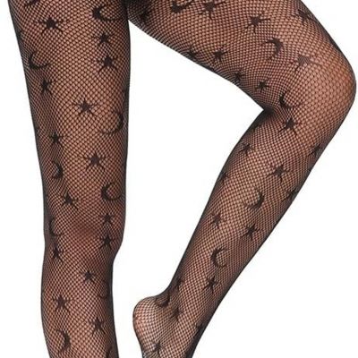Women Sexy Tights, Fishnet Stockings Patterned Tights, Thigh-High Black Socks, L