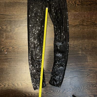 NWT | Gracia Fashion Black Sequin Leggings | Small